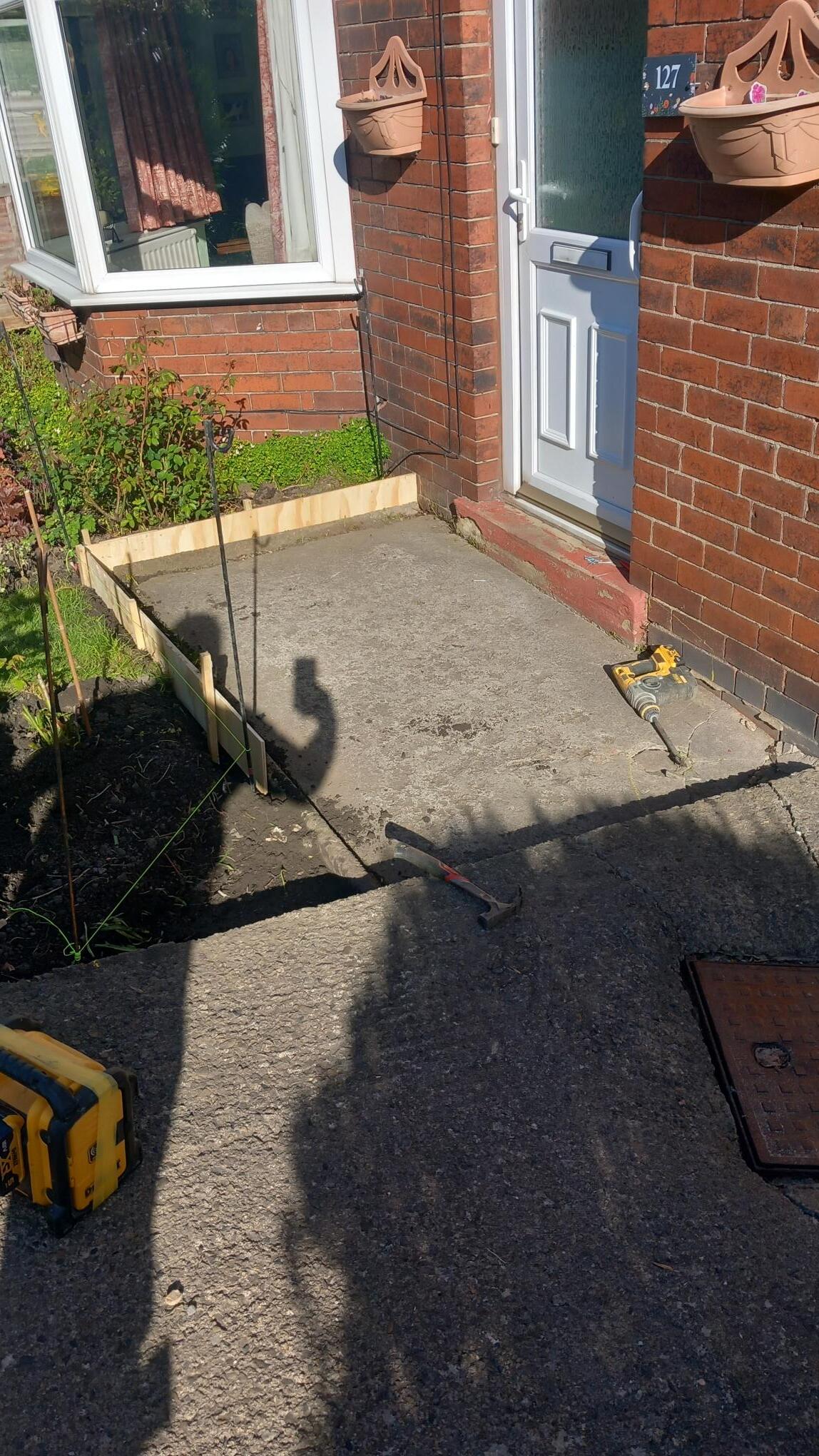 Concrete Ramp for a wheelchair use