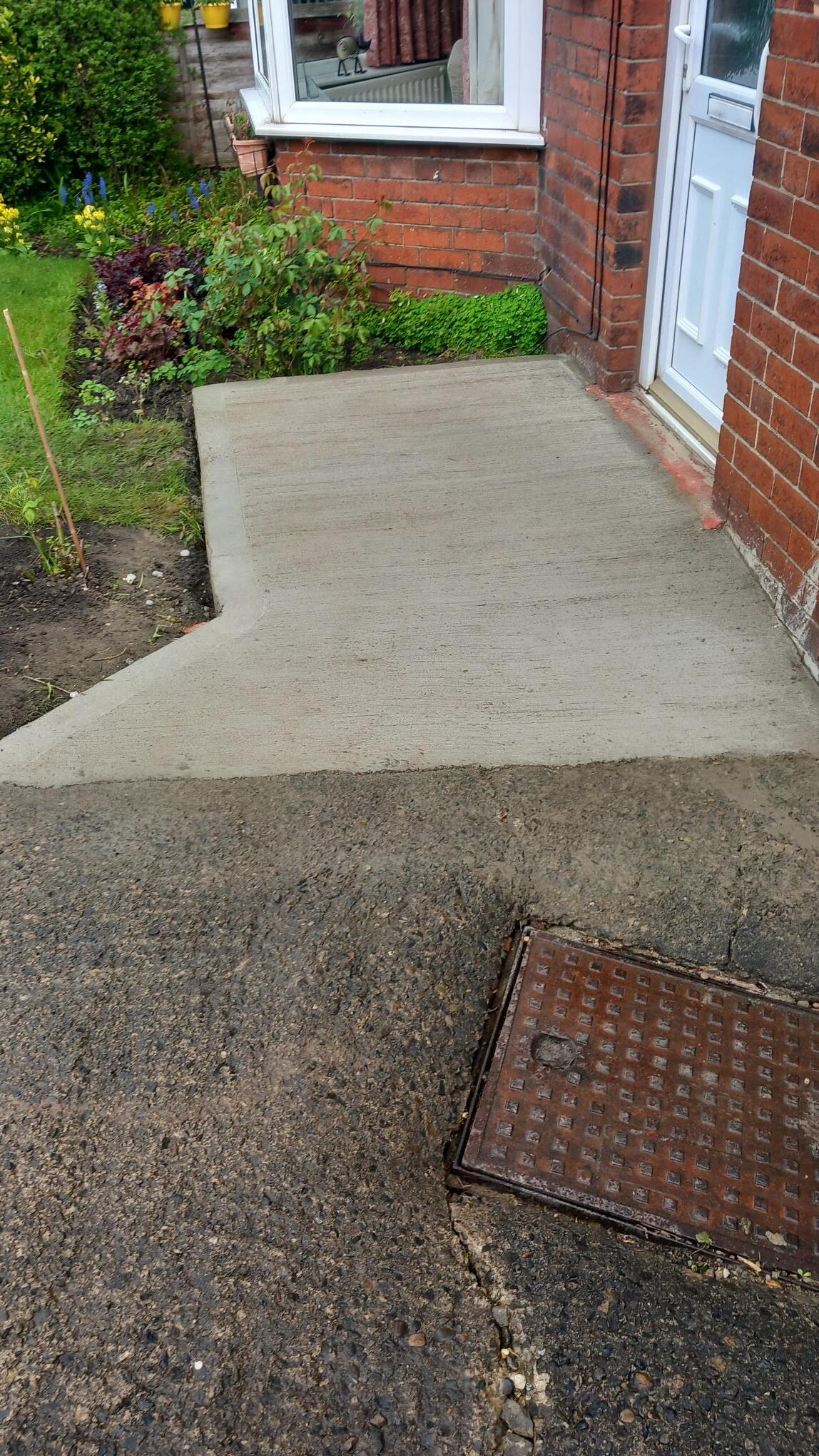 Concrete Ramp for a wheelchair user
