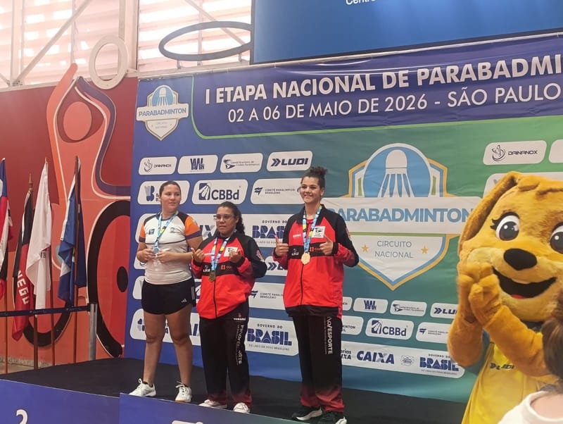 São Bento - PB em destaque!!!.                                                          Equipe da Associação Mãos Dadas conquista pódio na 1ª Etapa do Nacional de Parabadminton 2026
