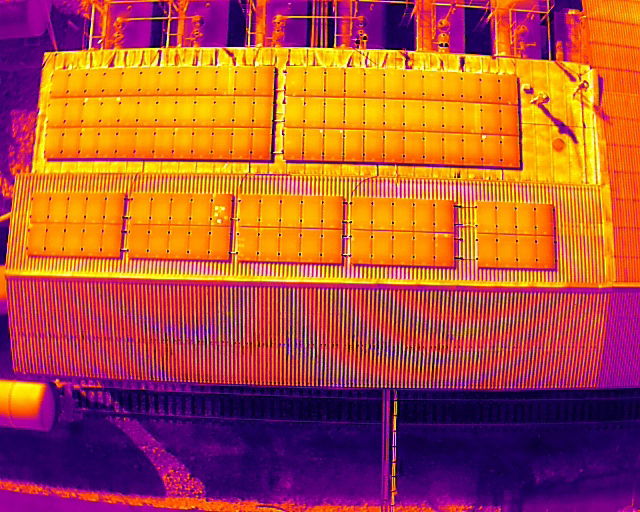 detekce vadného panelu při revizi