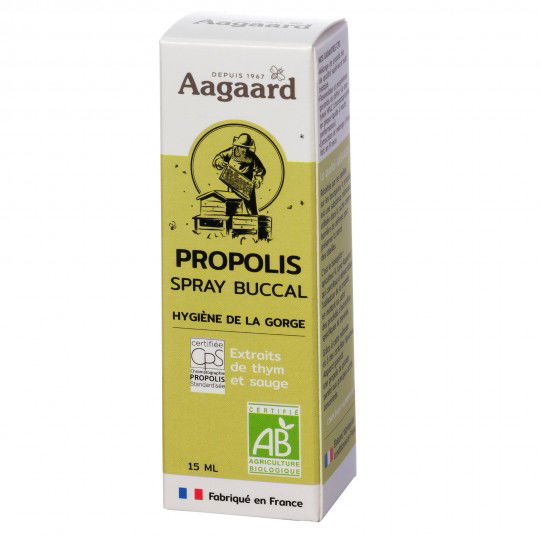 Spray buccal à la propolis