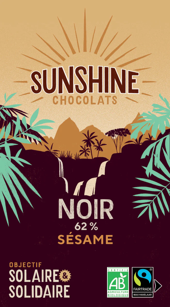 Noir 62% sésame toasté