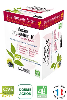 Infusion circulation 10 - Jambes légères