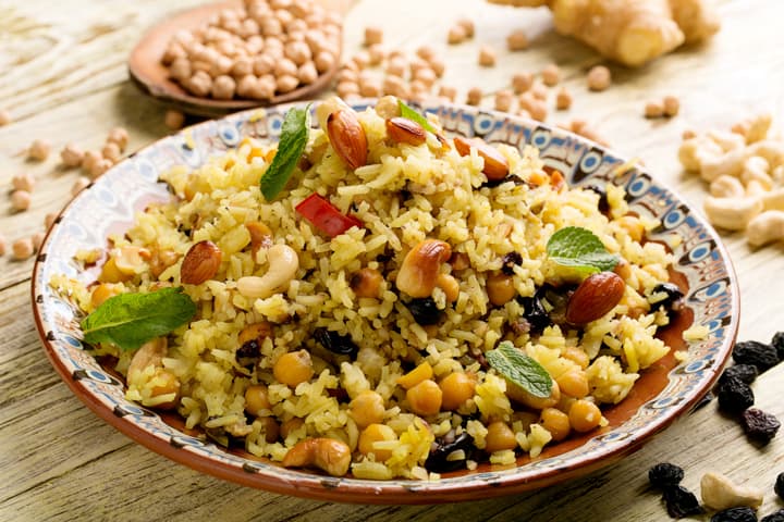 Turkish vegetable rice