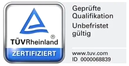 Datenschutzauditor mit TÜV Rheinland geprüfter Qualifikation