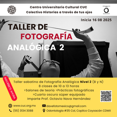 TALLER DE FOTOGRAFÍA ANALOGICA NIVEL 2 image