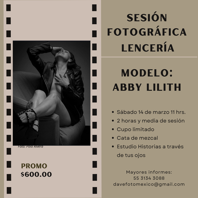 SESIÓN FOTOGRÁFICA EN LENCERÍA image