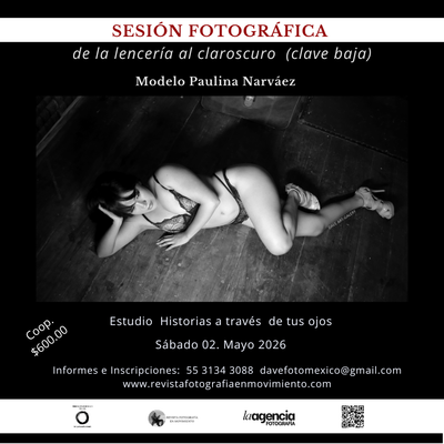 Sesión fotográfica "de la lencería al claroscuro" Clave baja image