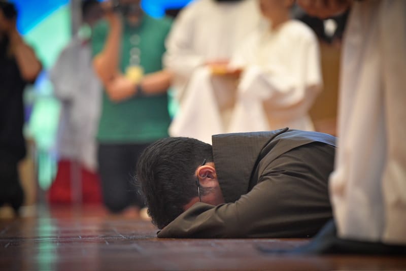 2025年7月1日 李皓朗方濟兄弟 舉行宣發隆重聖願。