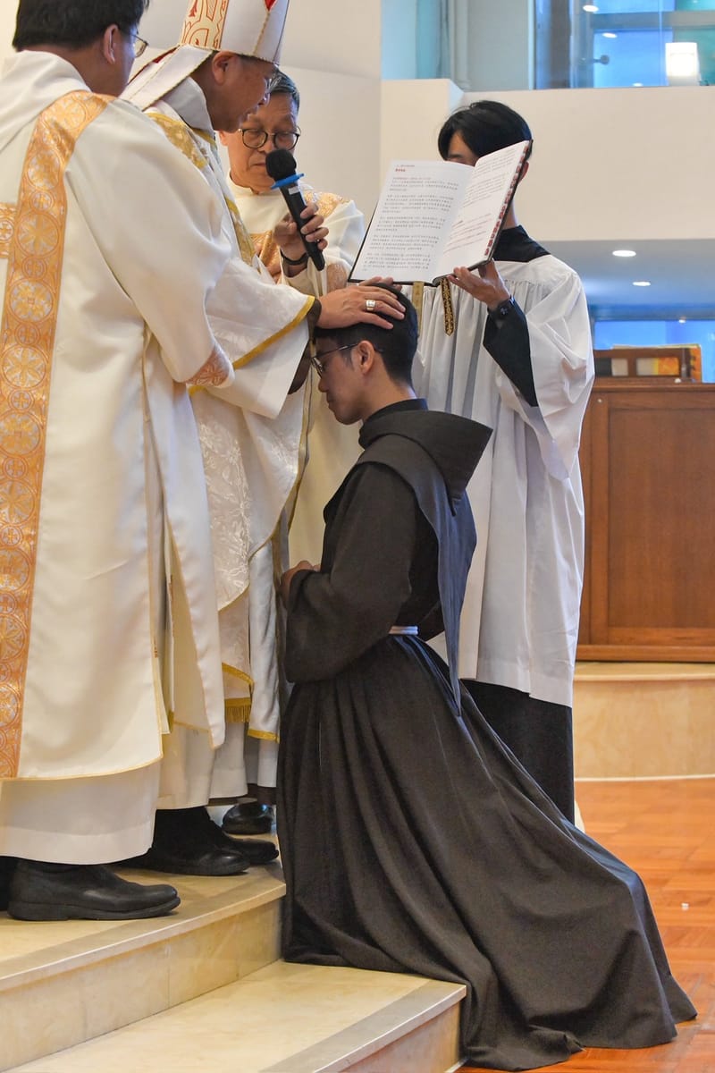 2025年7月1日 李皓朗方濟兄弟 舉行宣發隆重聖願。