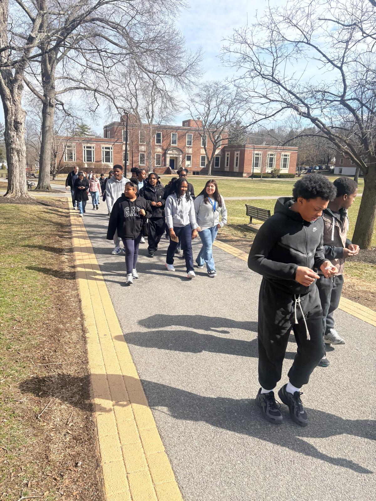 Our Middle School students to a trip to New Paltz today! 