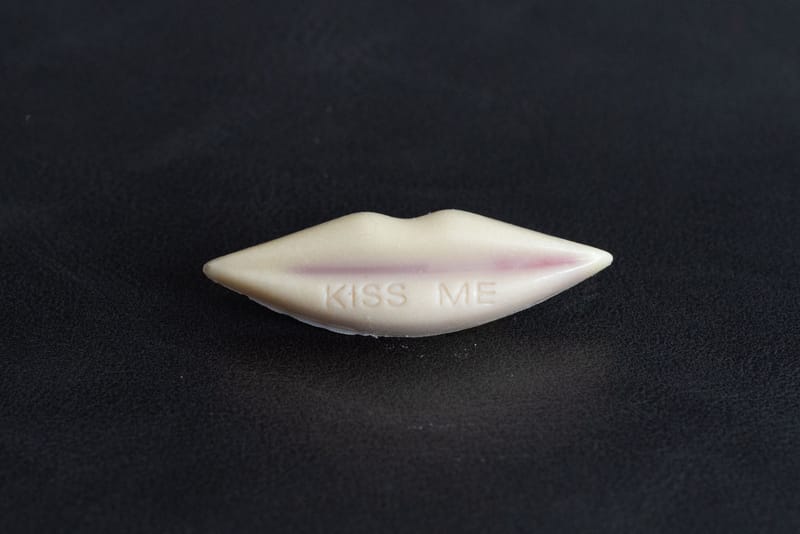 Fijne lippen met framboos