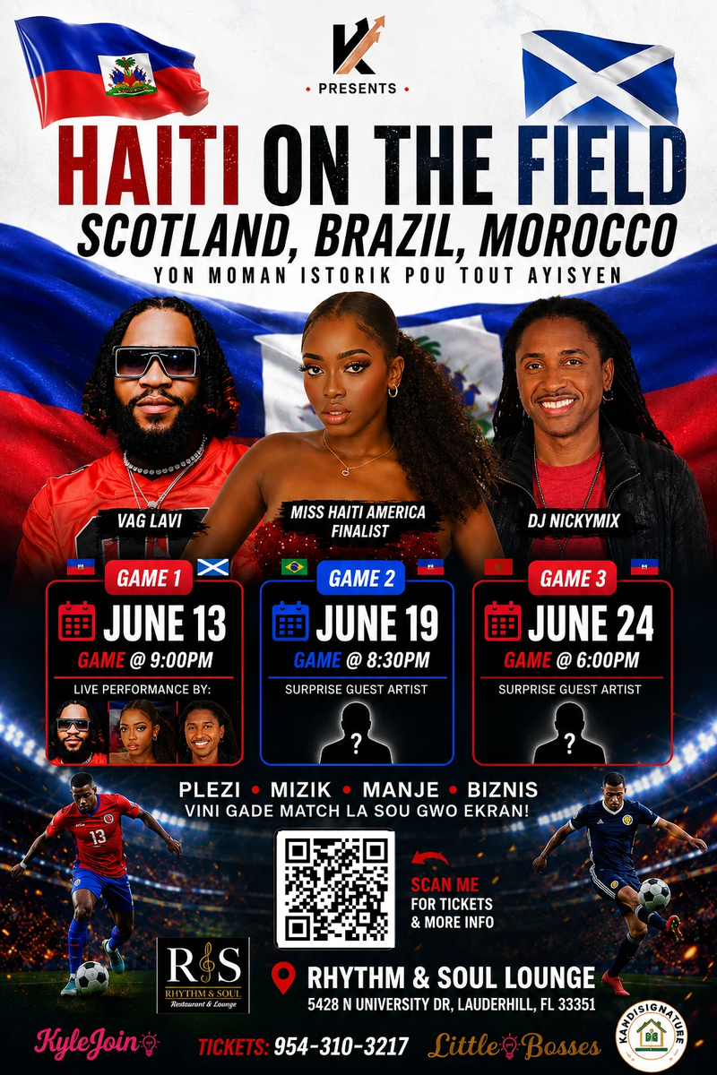 Haiti on the field: Haiti Vs Scotland