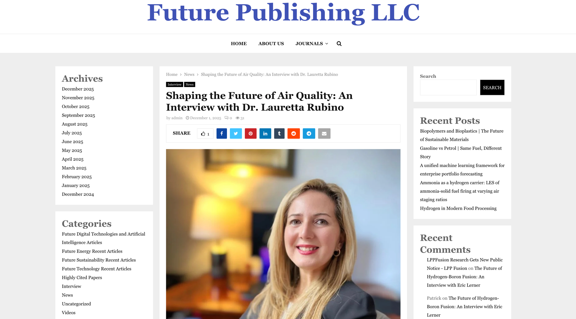 An Interview with Dr. Lauretta Rubino