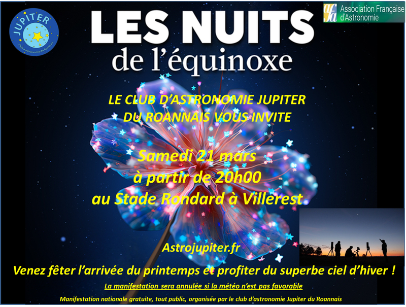 Nuit de l'Equinoxe 2026 - Villerest