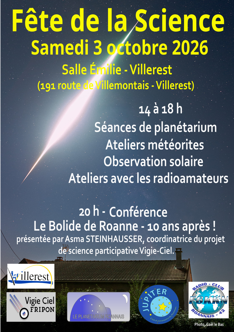 FÊTE DE LA SCIENCE 2026 - VILLEREST
