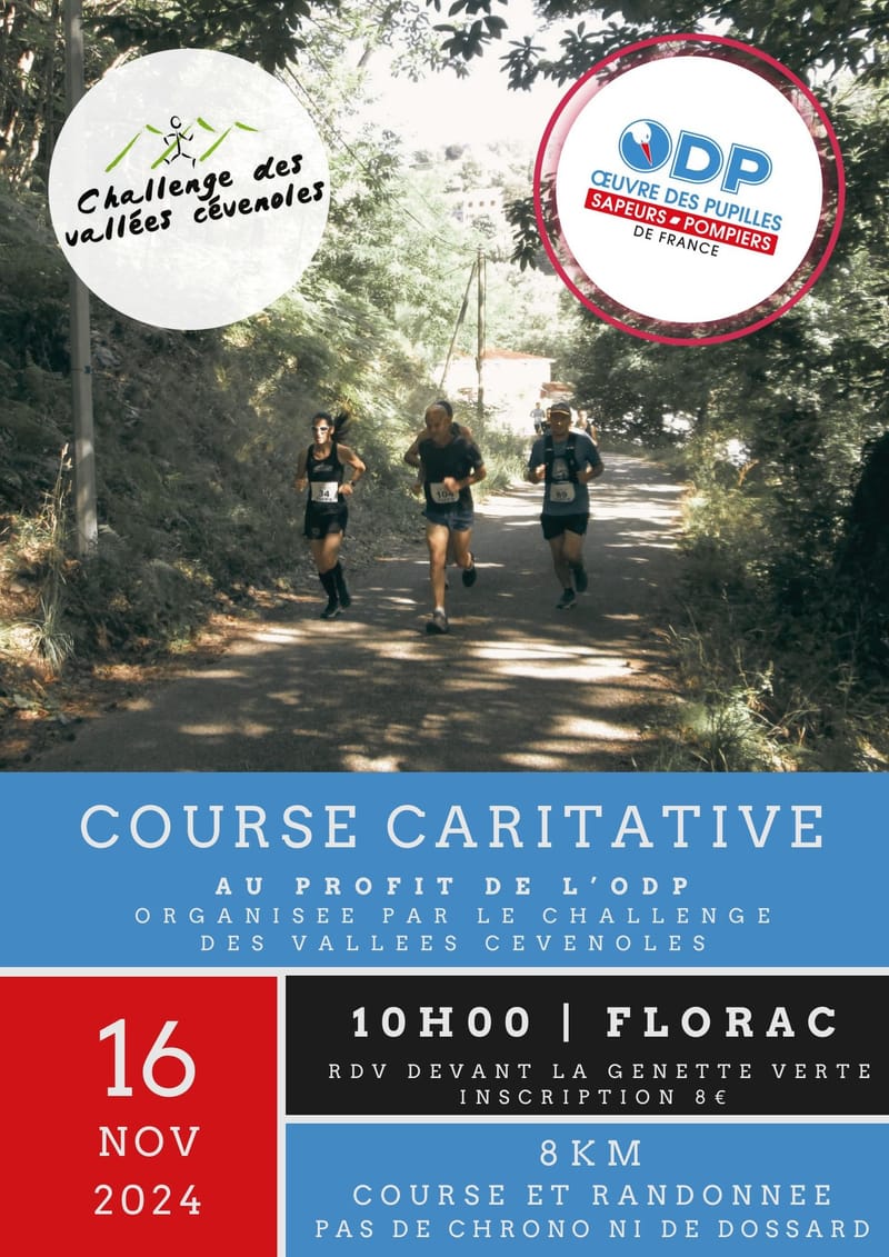 Course Caritative au profit de l'Oeuvre des Pupilles des Sapeurs-Pompiers