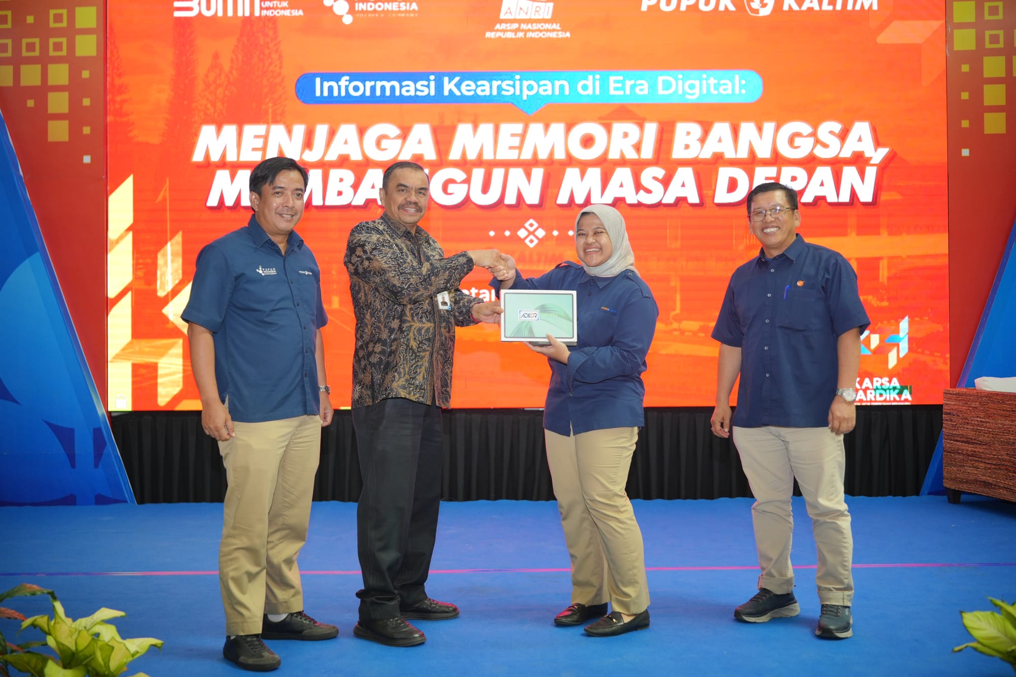 PT Pupuk Kaltim Teguhkan Komitmen Kearsipan di Era Digital melalui Sharing Session bersama ANRI
