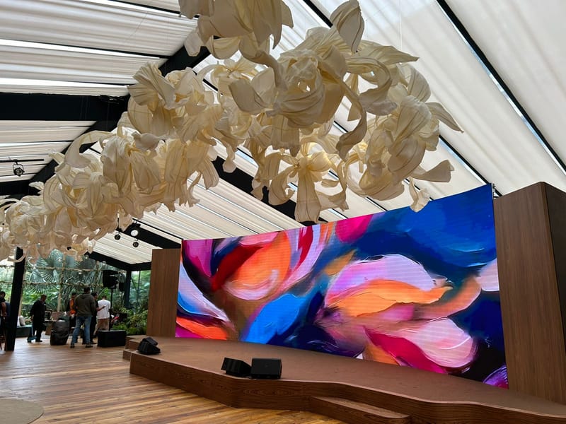 Cenografia Festa de lançamento