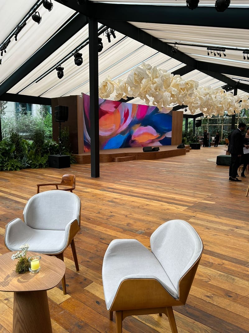 Cenografia Festa de lançamento