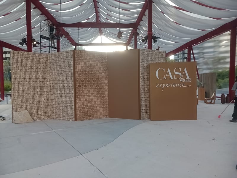 Cenografia festa Casa Vogue