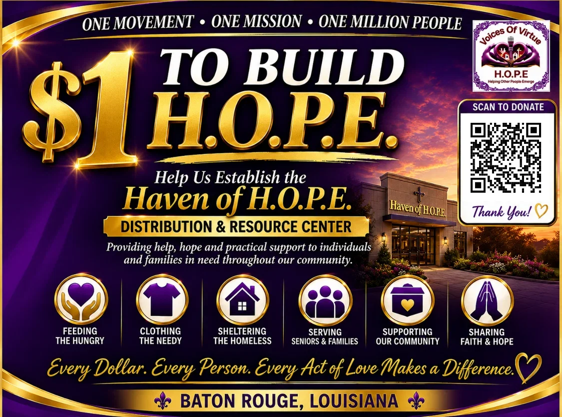 One dollar to build H.O.P.E. campaign