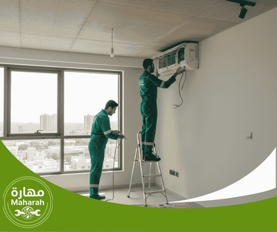 تركيب وتأسيس المكيفات - شركة مهارة لخدمات المكيفات