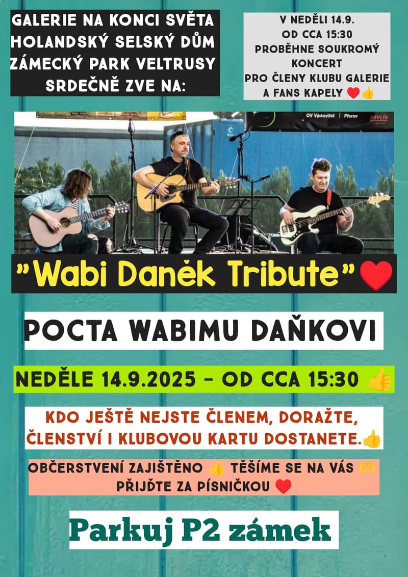 wabi daněk tribute v galerii na konci světa veltrusy