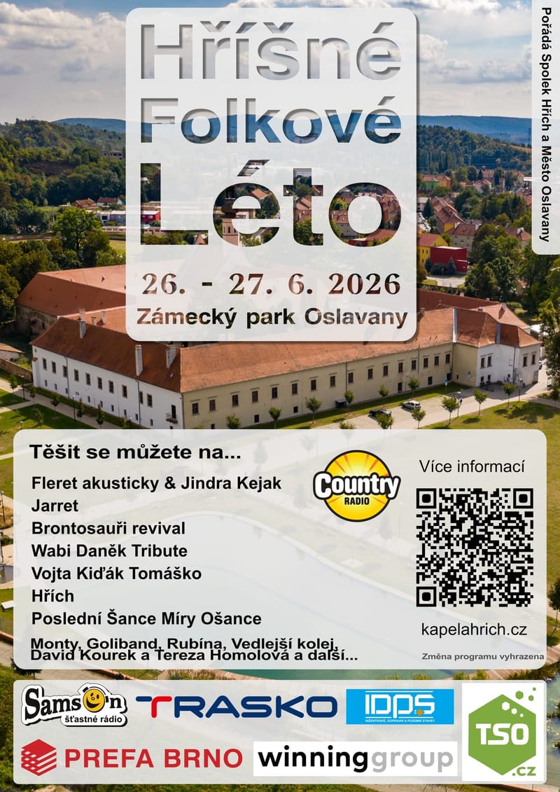 hříšné folkové léto - ivan hlas trio, jarret, poslední šance míry ošance, hřích, ... wabi daněk tribute 23.00