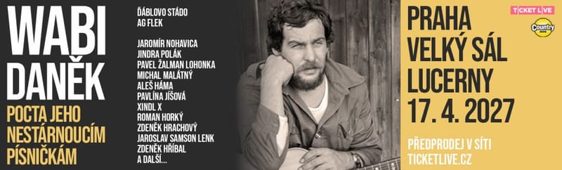 wabi daněk - pocta jeho nestárnoucím písničkám - alfik, ďáblovo stádo, AG flek, samson, žalman, Michal Malátný, aleš háma, jaromír nohavica, xindl x, zdeněk hříbal a další