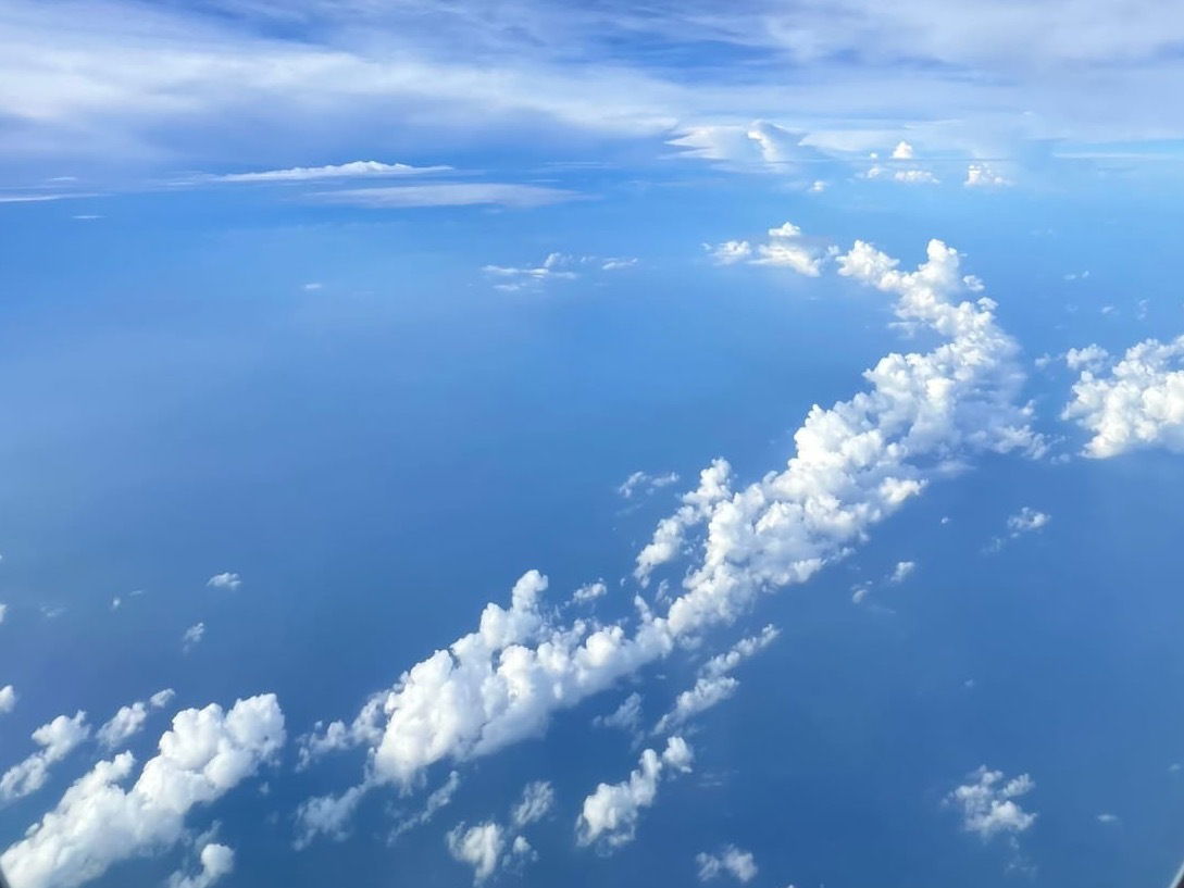 Captured the Beautiful Sky Picture on the way to Japan 🇯🇵 in Aug 2024.