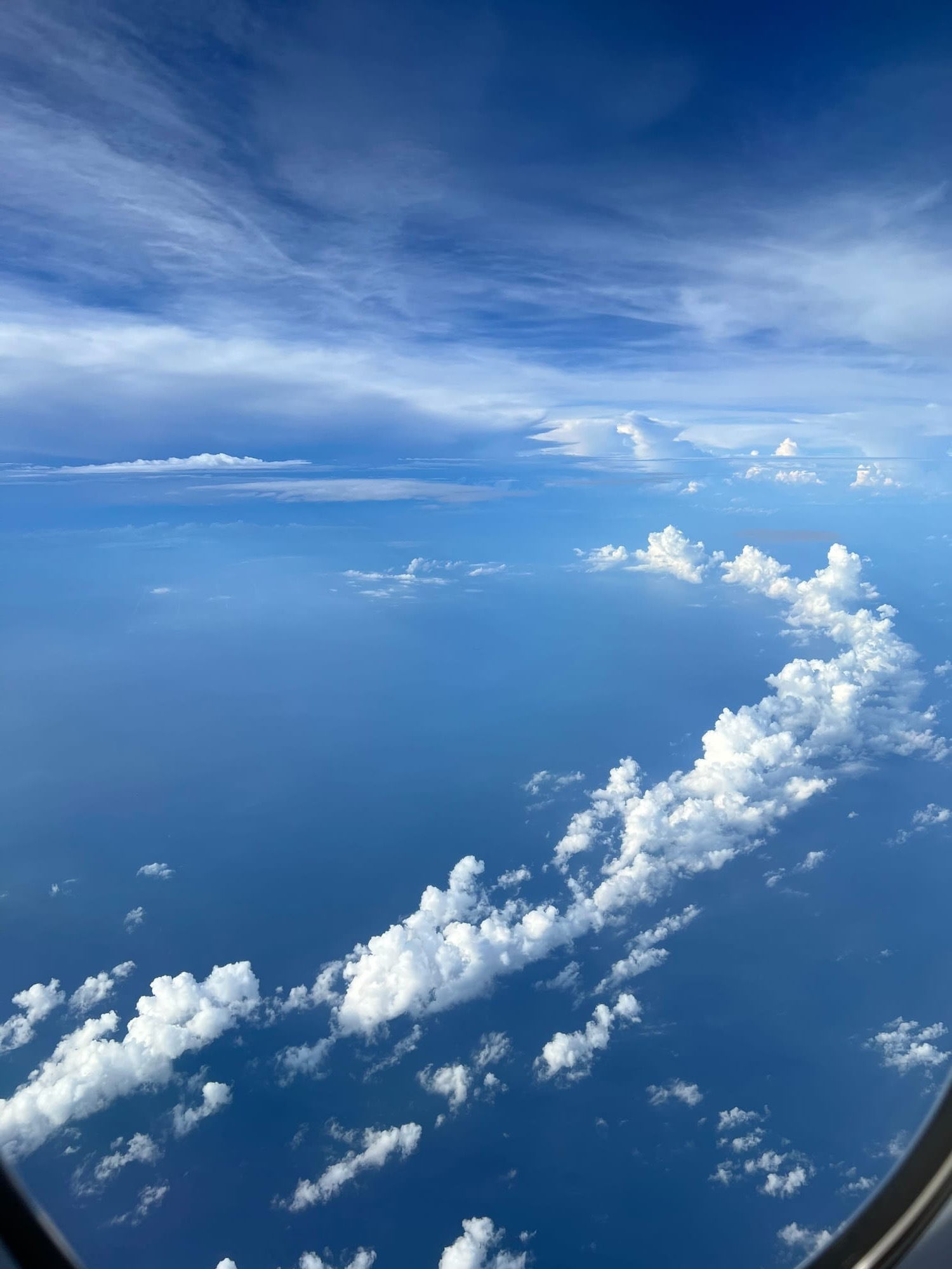 Captured the Beautiful Sky Picture on the way to Japan 🇯🇵 in Aug 2024.