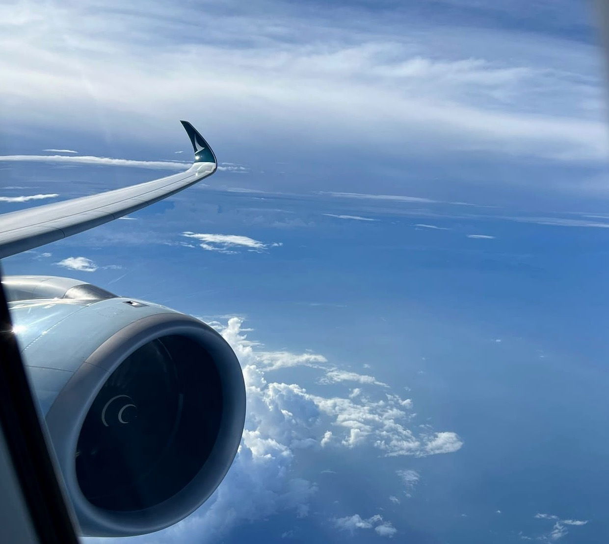 Captured the Beautiful Sky Picture on the way to Japan 🇯🇵 in Aug 2024.