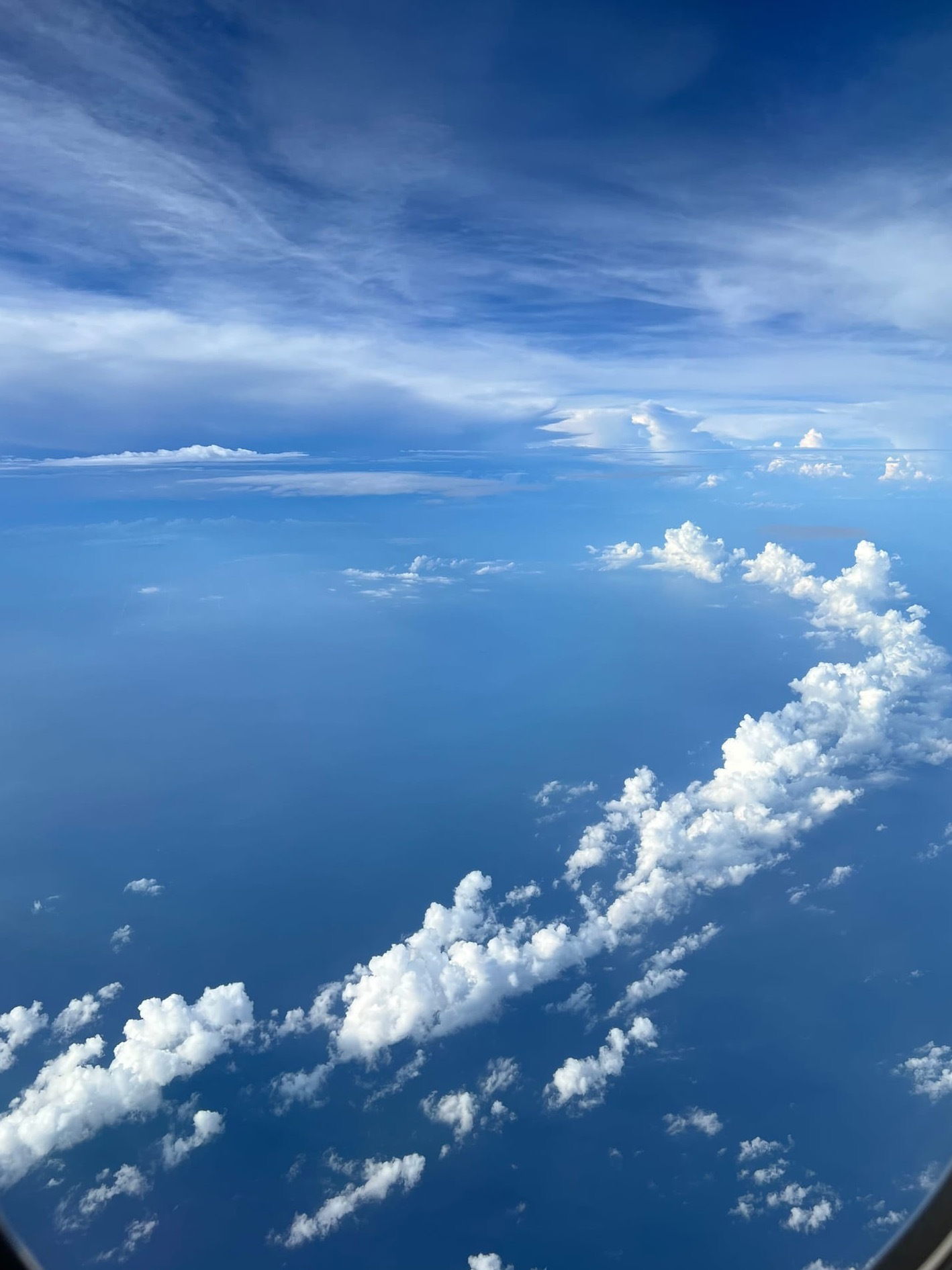 Captured the Beautiful Sky Picture on the way to Japan 🇯🇵 in Aug 2024.