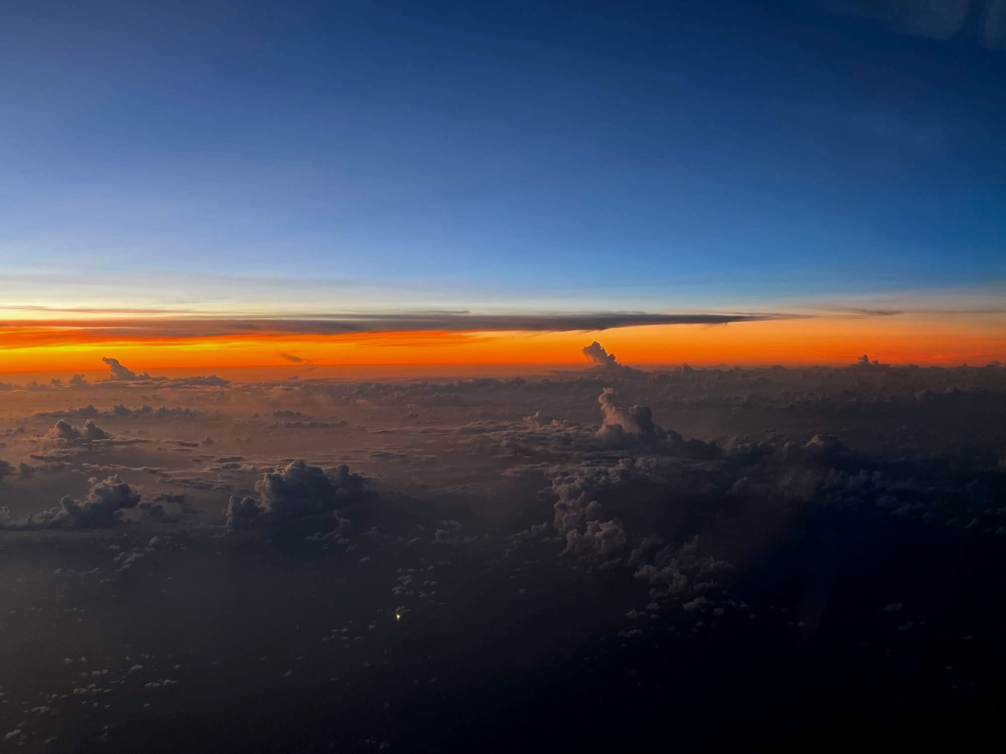 Captured the Beautiful Sky Picture on the way to Japan 🇯🇵 in Aug 2024.