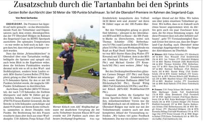 1. Abendsportfest in Obersdorf Rödgen