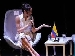 Meghan Markle deslumbra en Total White en su viaje a Colombia