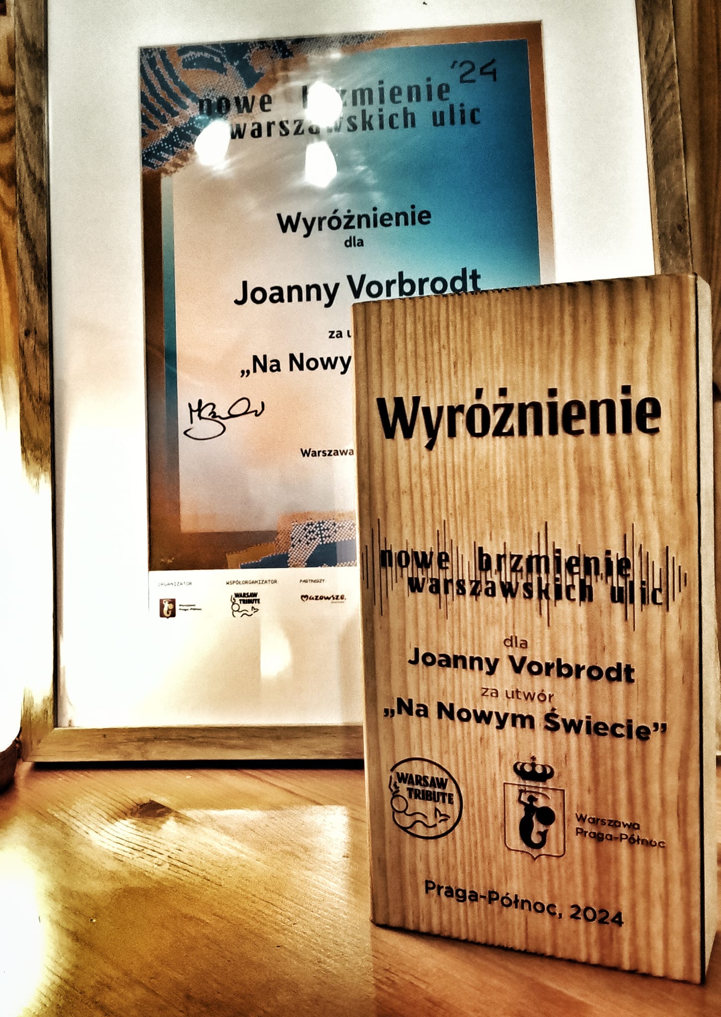 Jury Nowego Brzmienia Warszawskich Ulic wyróżniło nasz utwór NA NOWYM ŚWIECIE  ❤️🎶
