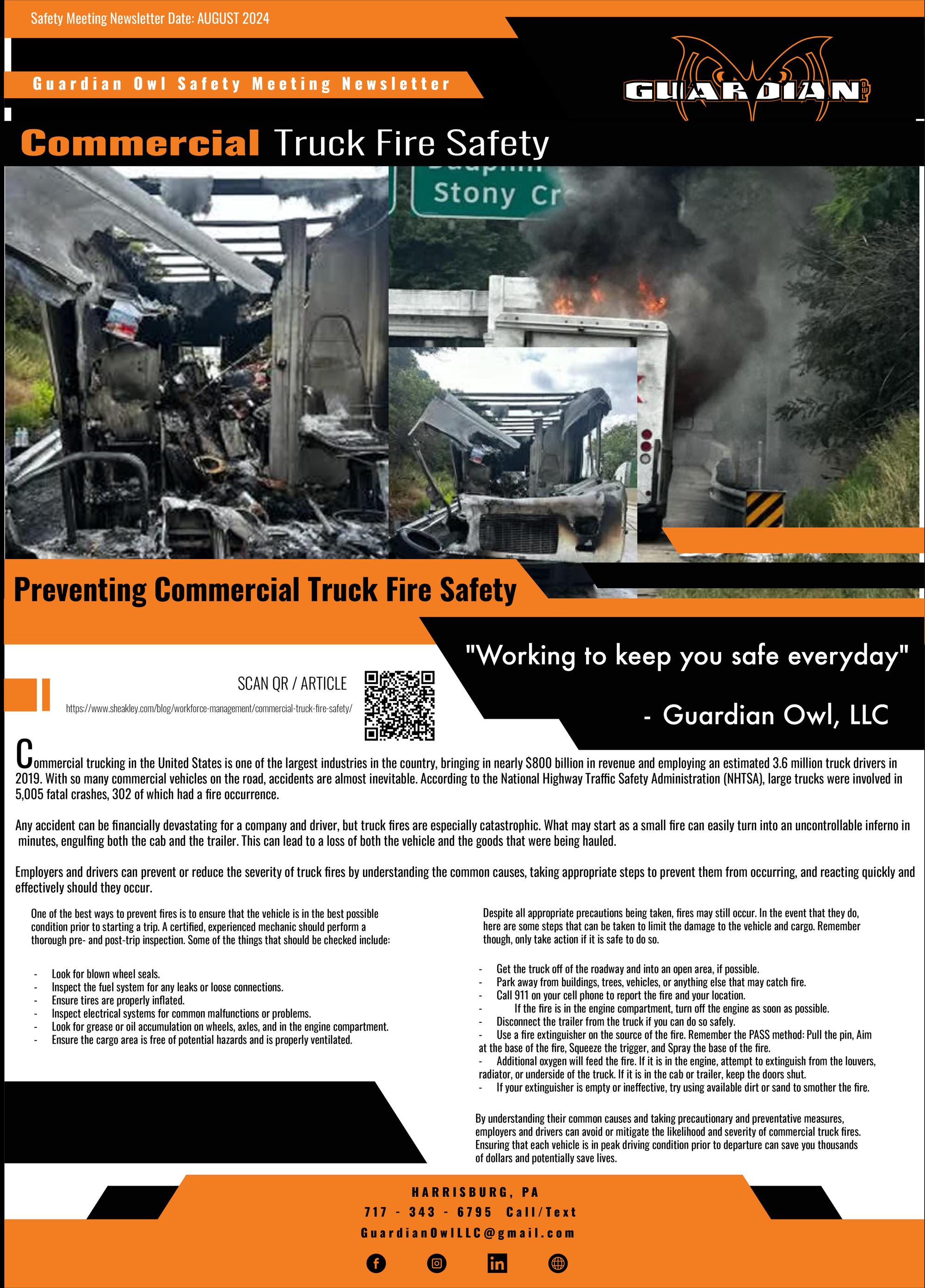 AUGUST 2024 GUARDIAN OWL NEWSLETTER