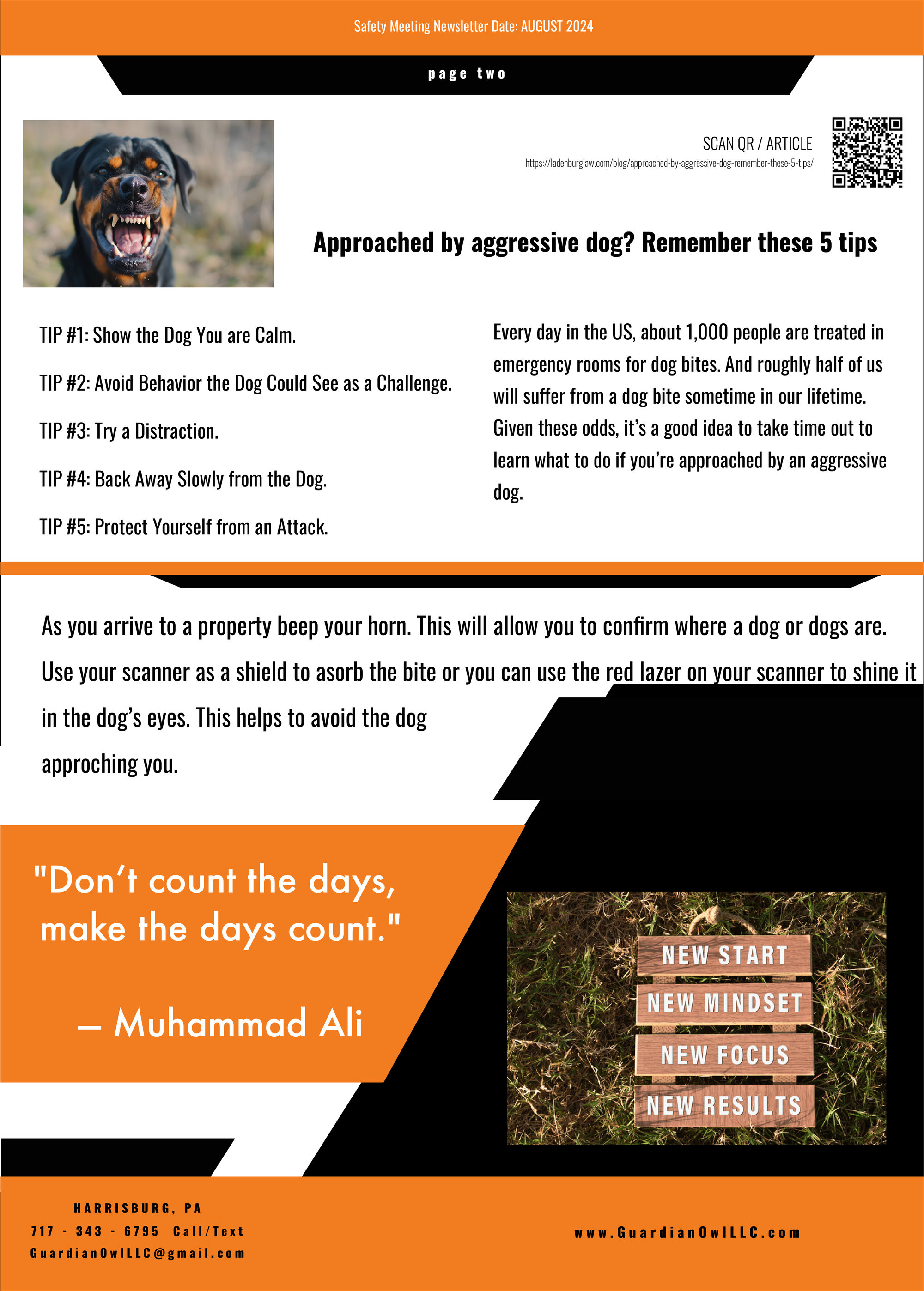 AUGUST 2024 GUARDIAN OWL NEWSLETTER