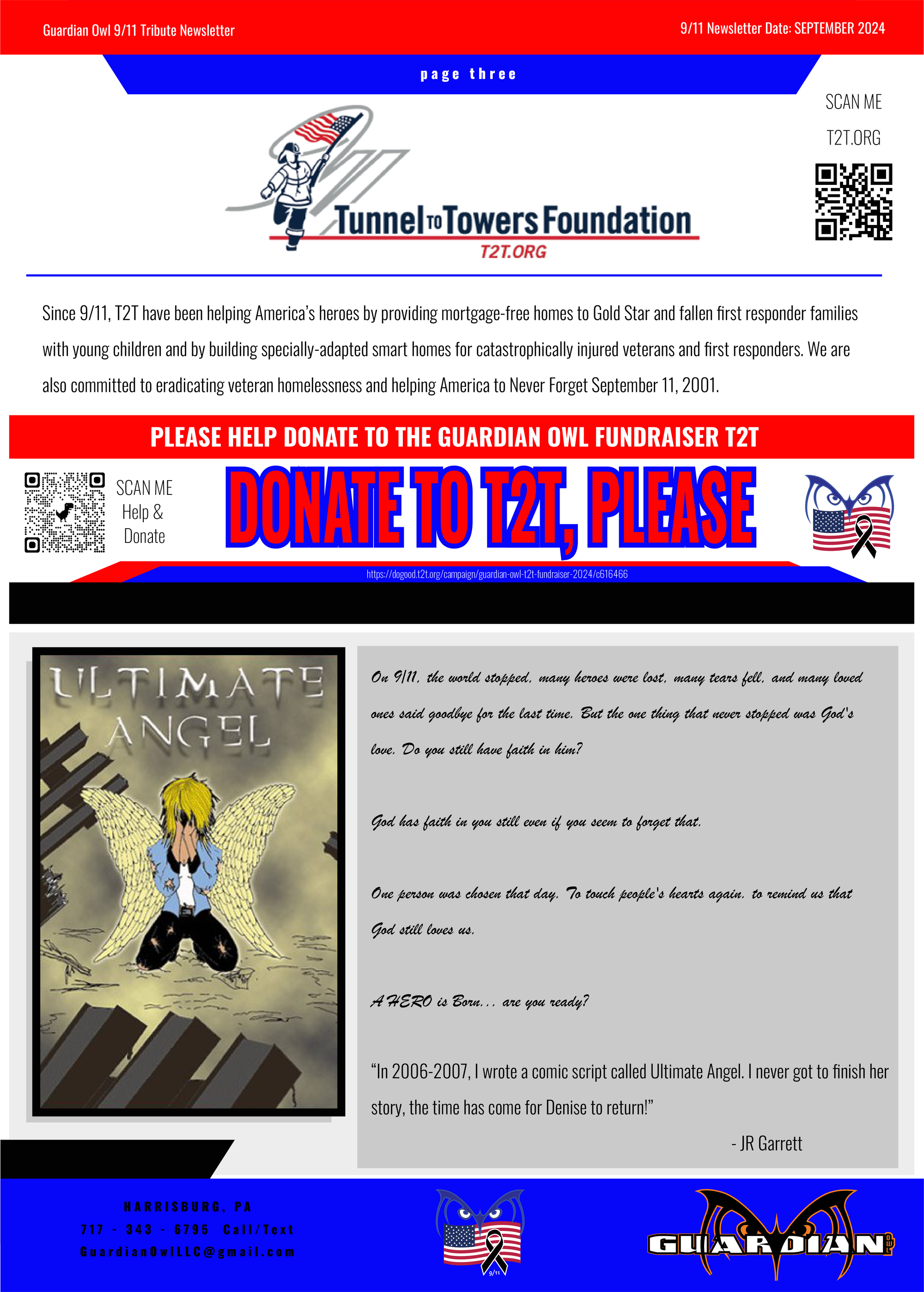 Guardian Owl 9/11 Tribute Newsletter
