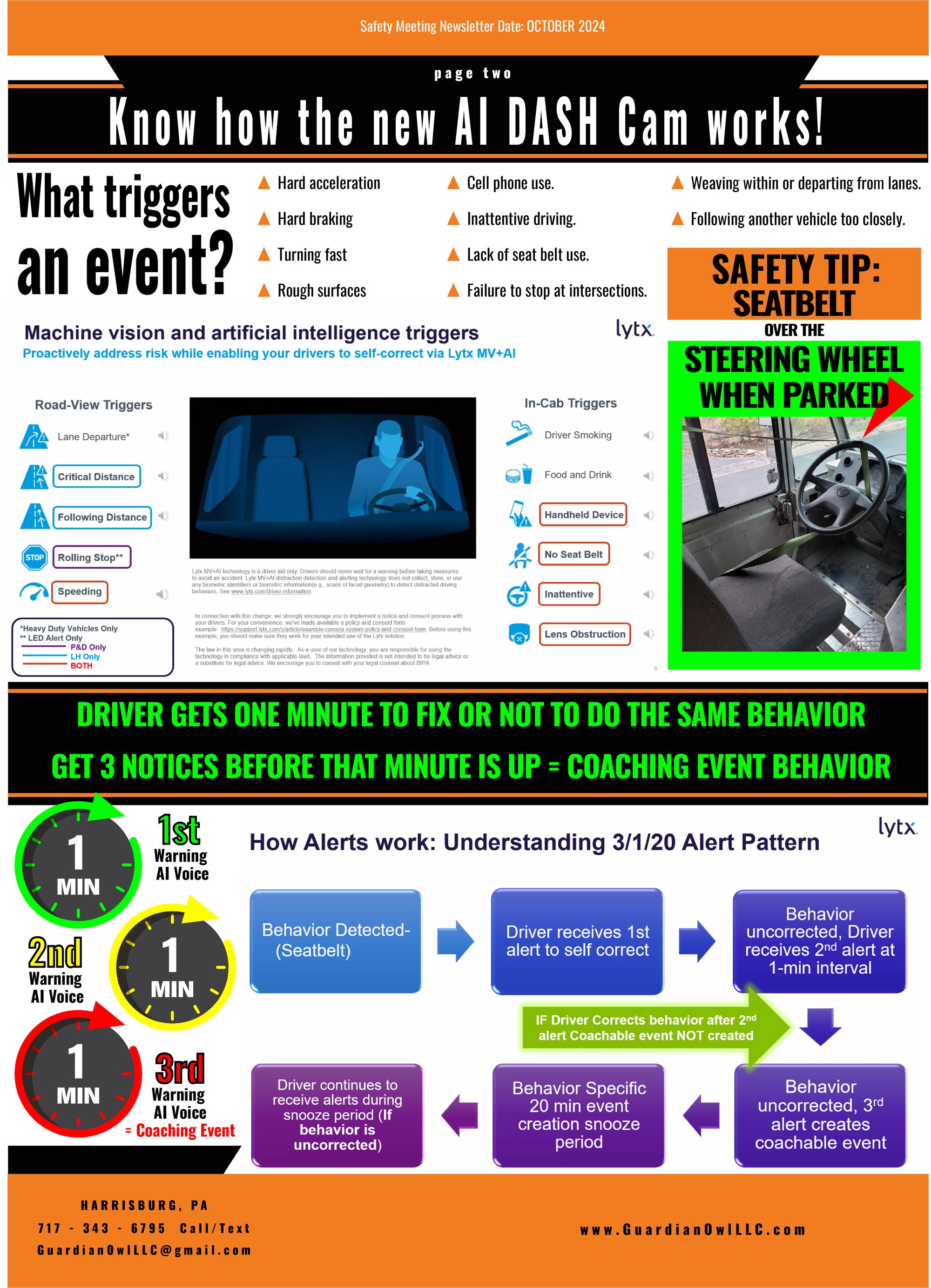 OCTOBER 2024 GUARDIAN OWL NEWSLETTER