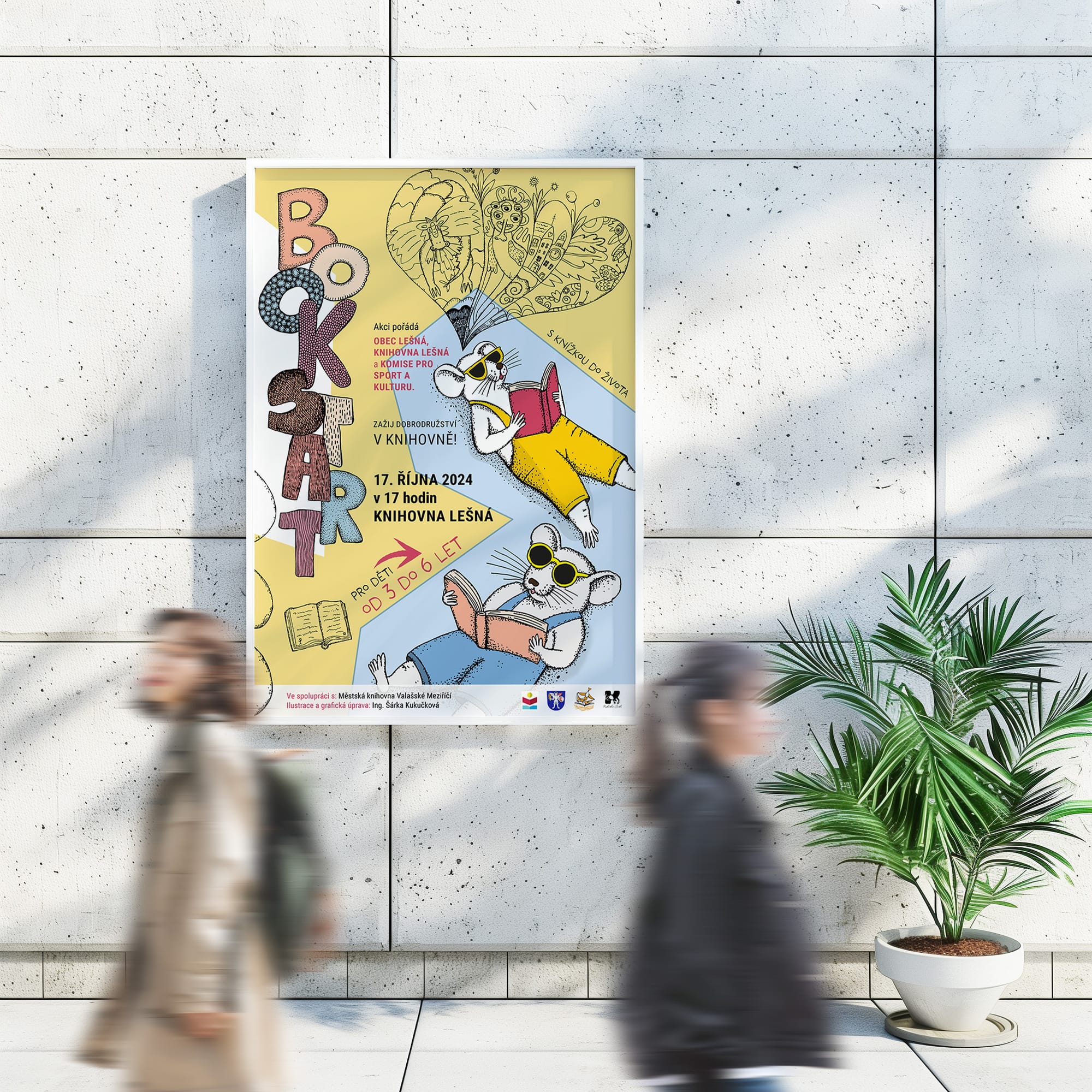 Návrh plakátu pro akci BOOKSTART.
