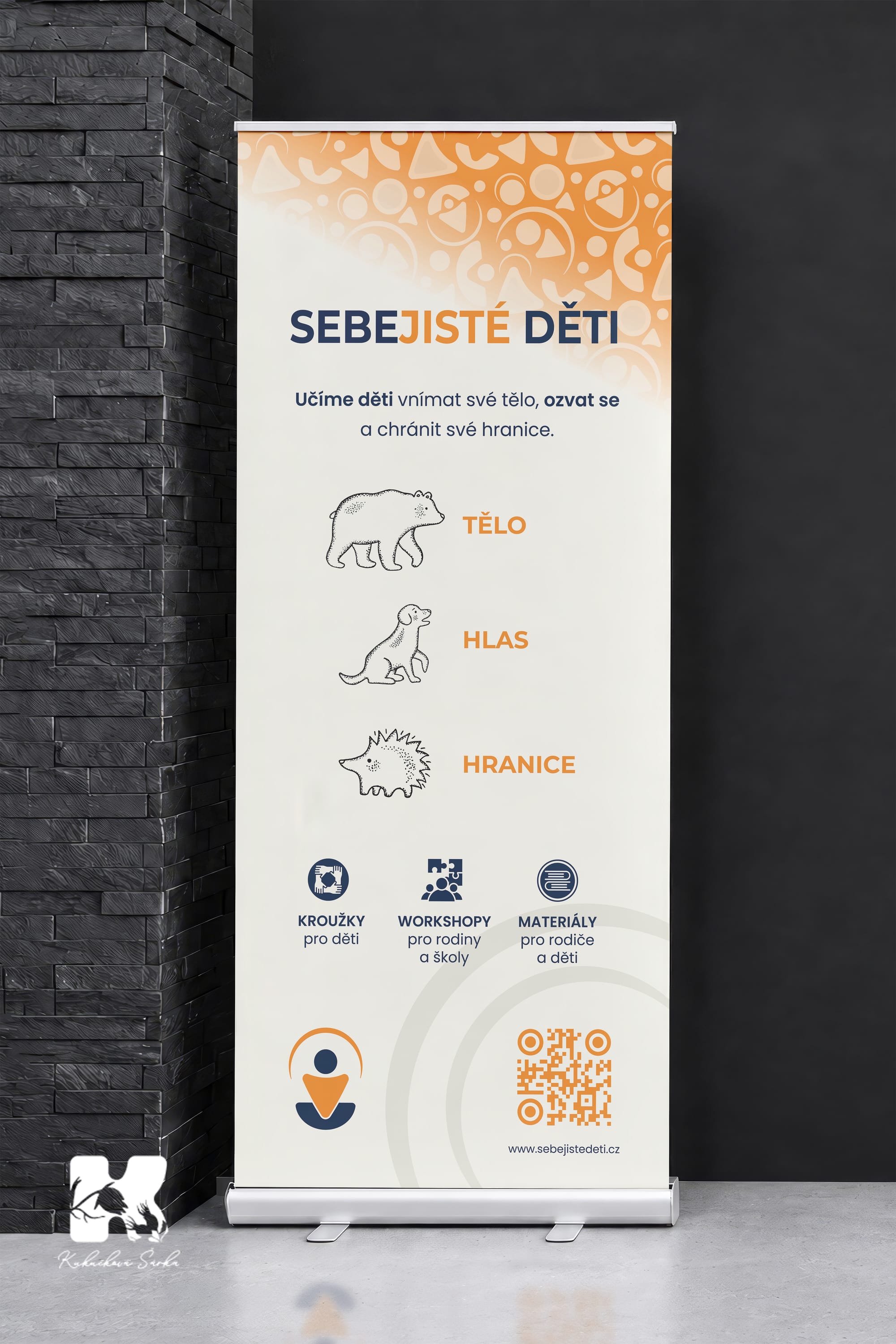 Návrh roll-upu pro Sebejisté děti