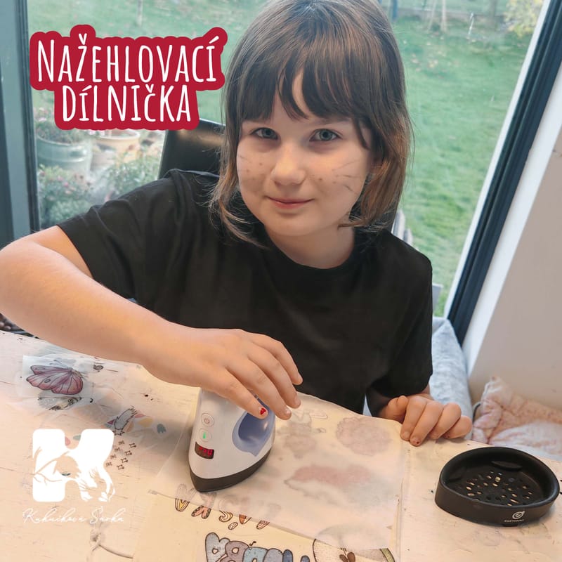 Nažehlovací dílnička ne jen pro děti.