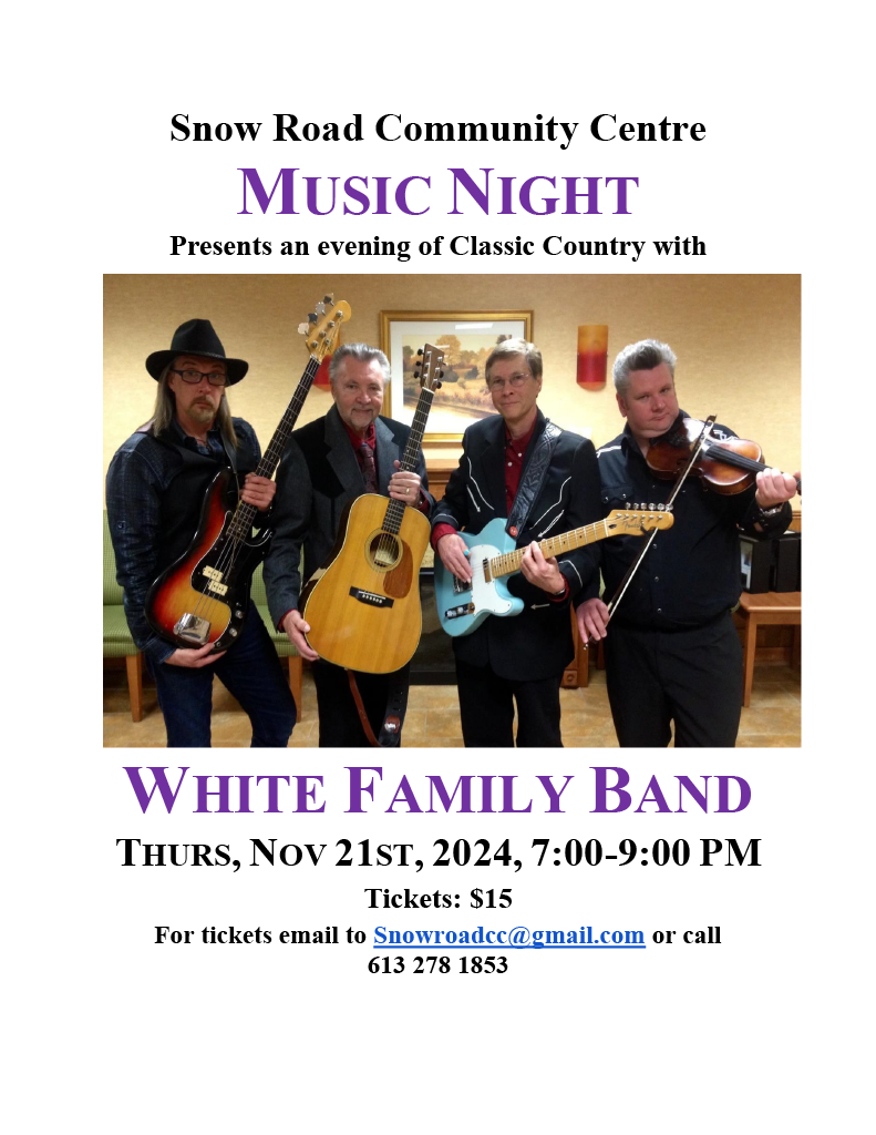 Music Night -White Family Band- 7:00-9:00 PM