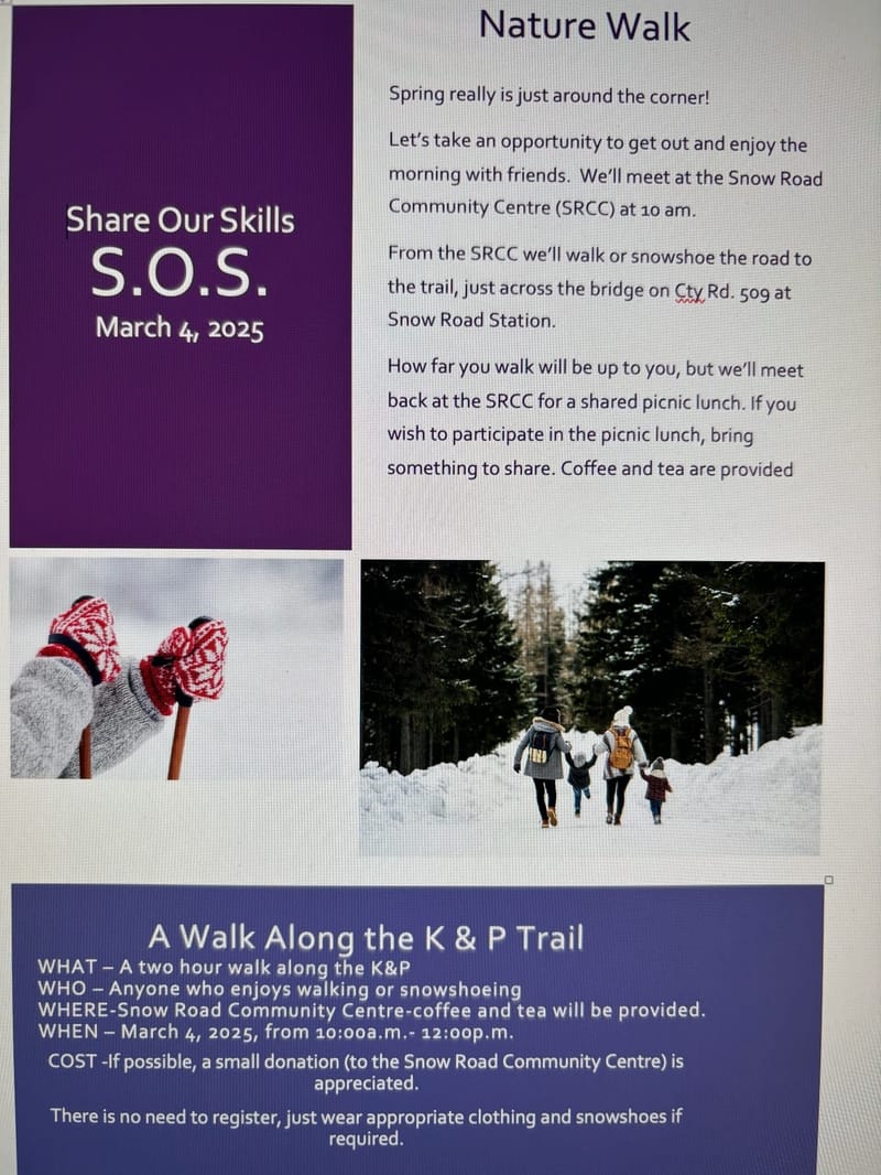 S.O.S - Share Our Skills- March