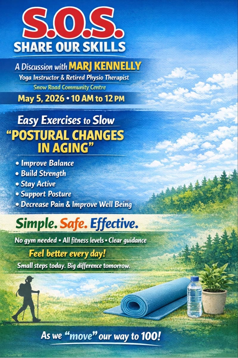 S.O.S - Share Our Skills- With Marj Kennelly