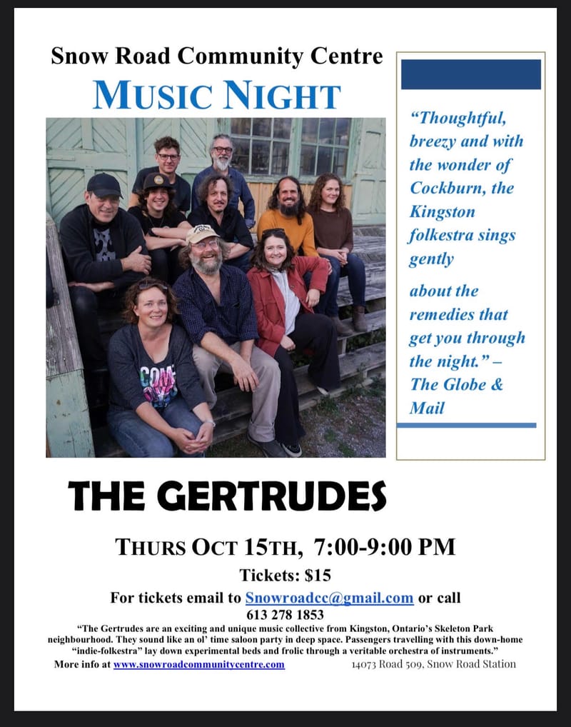 Music Night -The Gertrudes- 7:00-9:00 PM