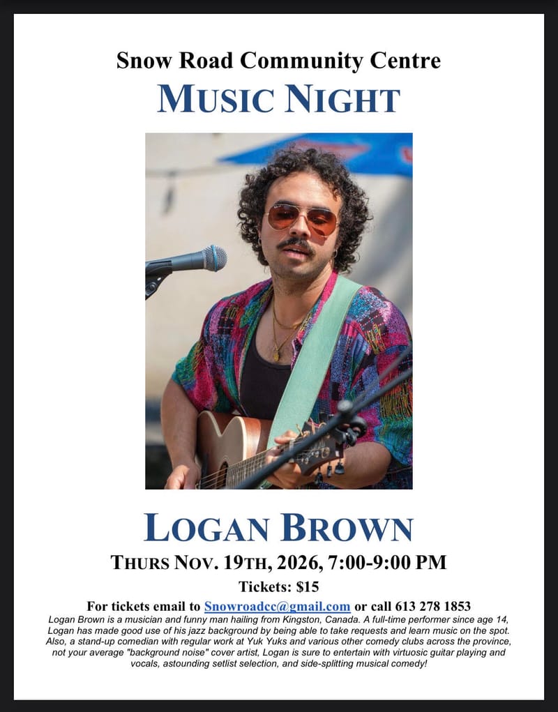 Music Night -Logan Brown- 7:00-9:00 PM